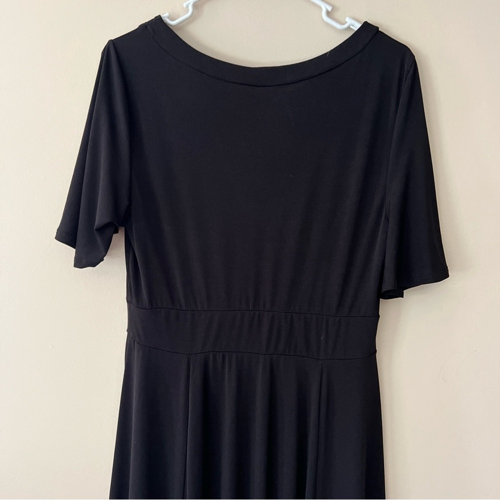 Torrid 0 Short Sleeve Black Maxi Dress Long Women’s XL 0X - Picture 6 of 8